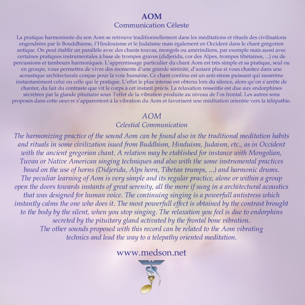 AOM Communication céleste mp3 - CD – Image 3