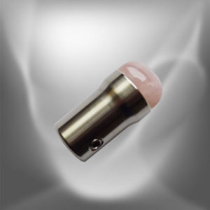 Pied diapason cristal de Quartz rose 15 mm