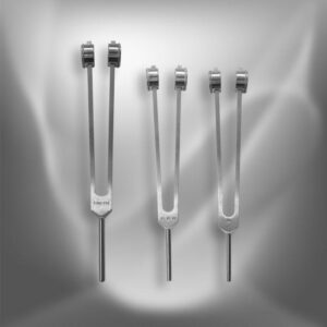 Set Acouphènes Plus : 3 diapasons lestés : Tinnitus + Om octave  + 64 Hz